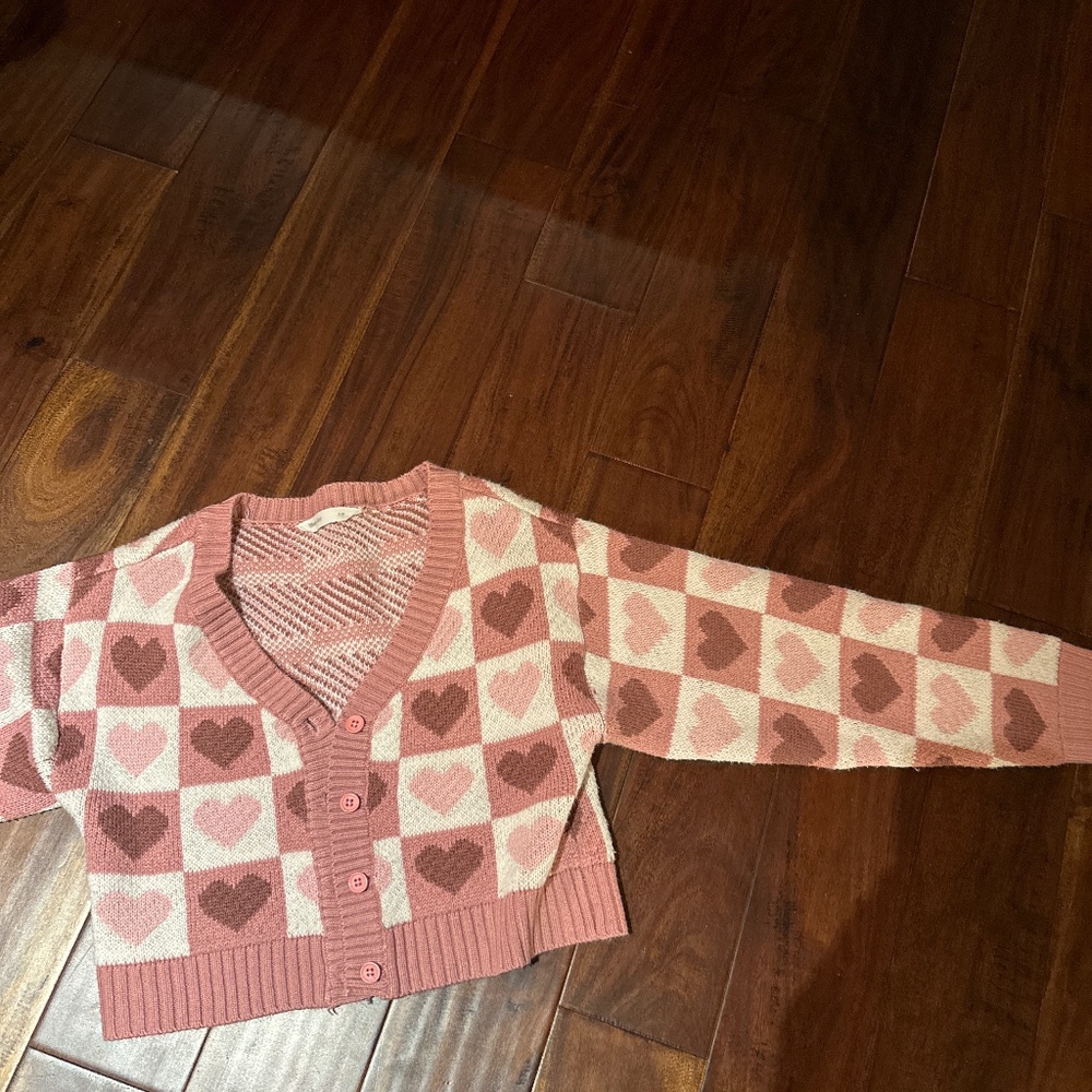 Blue notes girls top with wrap around heart design